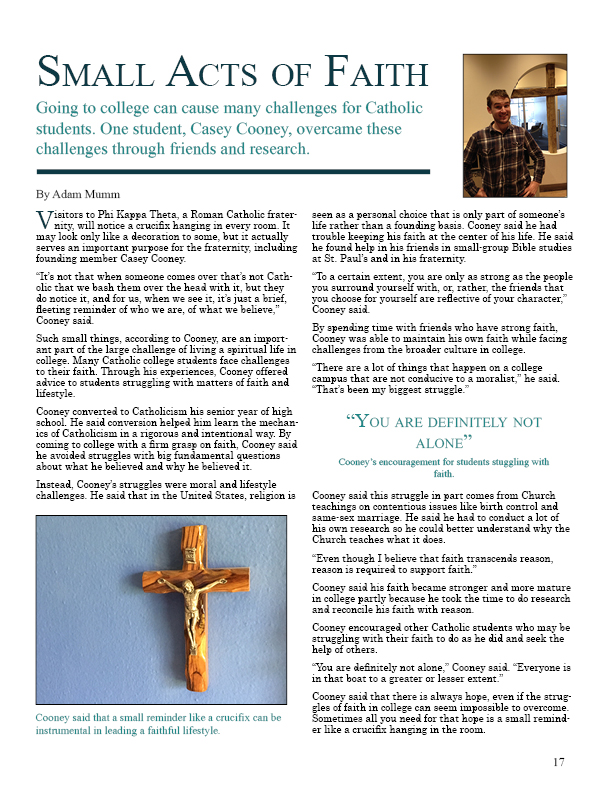 Catholicism Magazine Layout