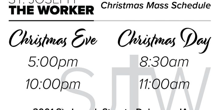 Christmas Mass Times Advertisement
