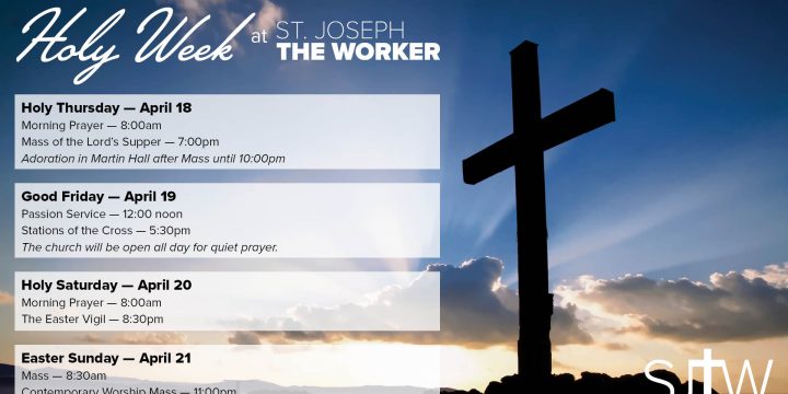 Holy Week Schedule