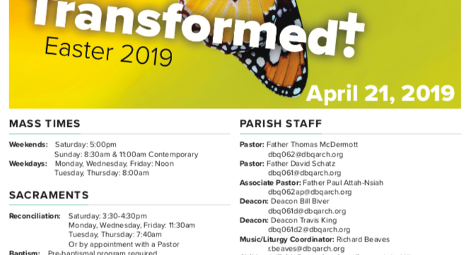 Easter Bulletin