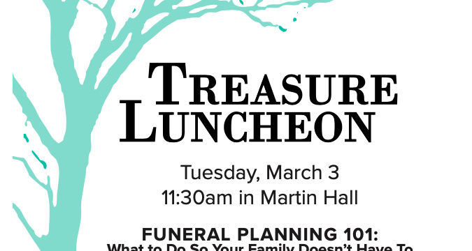 Treasure Luncheon Flyer